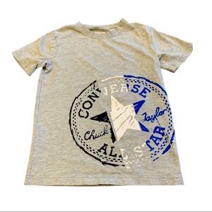 Converse boys grey blue t shirt size S (8/10)